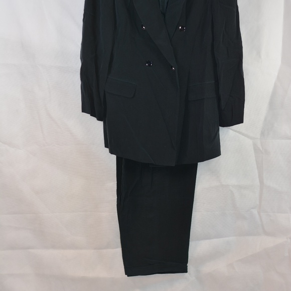 100% SILK Double Breasted Pant Suit Sz 14 Jones New York - Picture 6 of 8